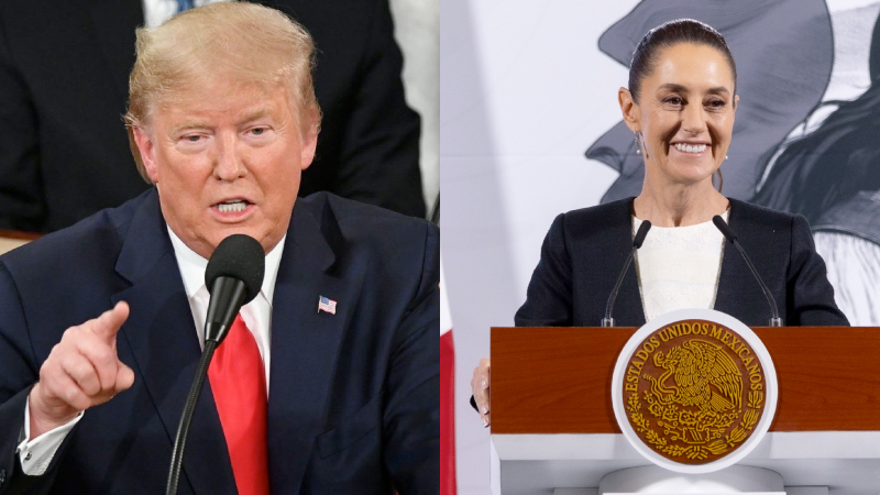 Trump pausa aranceles hasta el 2 de abril tras plática con Sheinbaum