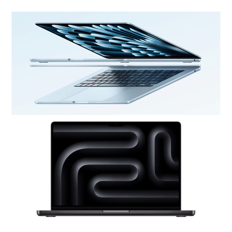 Diferencias entre la Nueva MacBook Air y la Mac Book Pro 2024