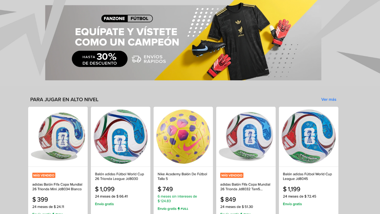 Mercado Libre se pone en modo deportivo con su nueva seccin: FAN ZONE 