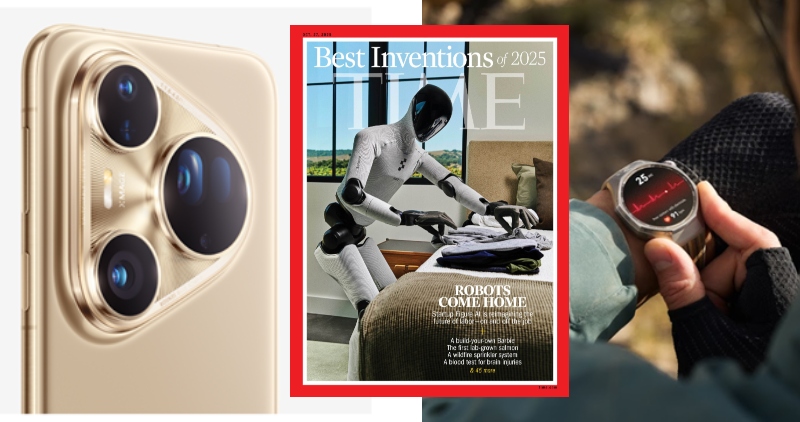 TIME incluye al Huawei 80 Ultra y Huawei Watch GT 6 Pro entre Las Mejores Invenciones del 2025