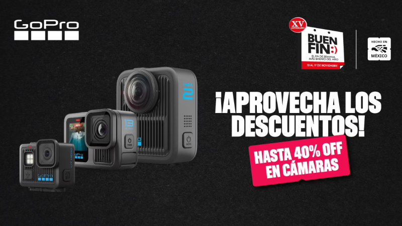 GoPro tiene estas OFERTAS del Buen Fin para que estrenes una cámara nueva