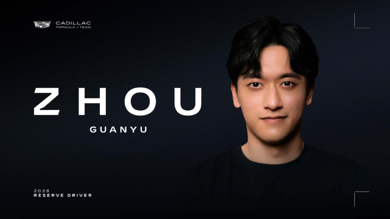 El chino Zhou Guanyu será el piloto de reserva de Cadillac, liderado por 