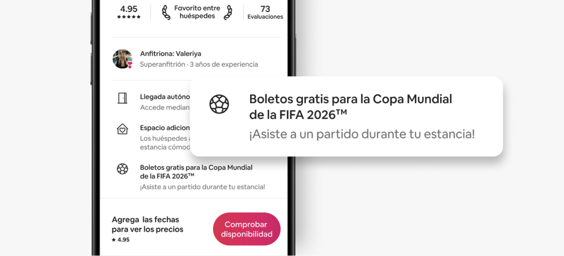 Airbnb ofrece hospedajes... ¡que incluyen boletos para el Mundial 2026!