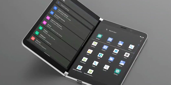 Así se ve la tableta doble pantalla de Microsoft que corre con Android