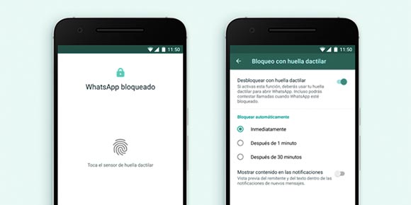 Atención usuarios de Android: Ya pueden bloquear WhatsApp con su huella