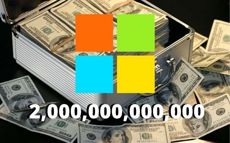 Microsoft ahora vale 2 billones de dólares ¿Cuántos pesos son?