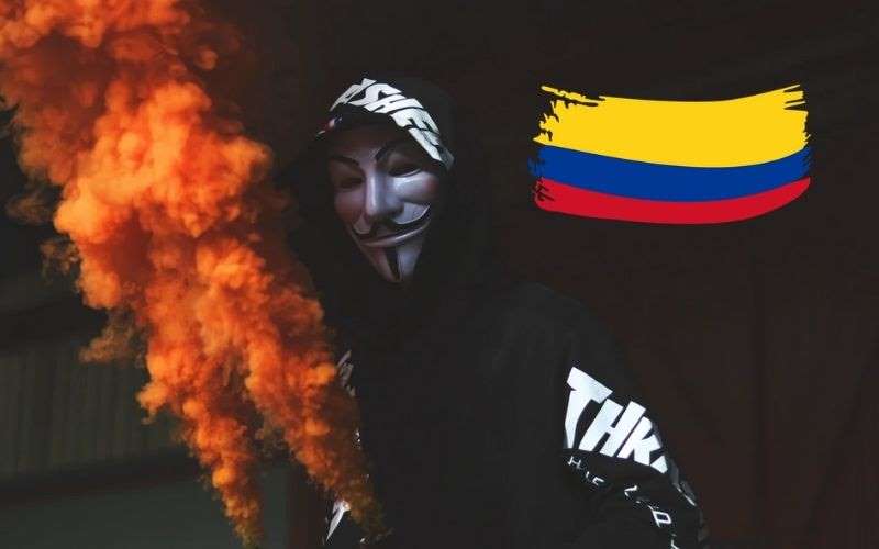 Qué hizo Anonymous en Colombia