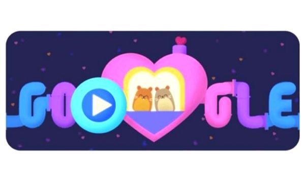 Descubre del Doodle de Google por San Valentín