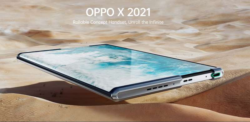 OPPO X2021 ¡El primer smartphone enrollable con carga por aire!