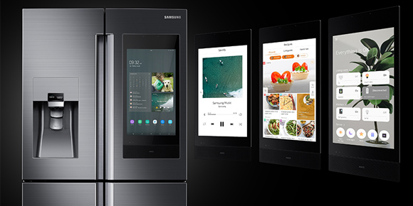 El refrigerador de Samsung con cámaras, internet, pantalla y voz